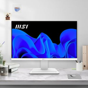 MSI 화이트 모니터 사무용 PC 모니터 24인치 61cm FHD 100Hz MP243XW