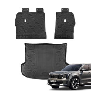 디케이몰 TPE 트렁크매트 쏘렌토 MQ4 FL 5인승, 등받이+트렁크