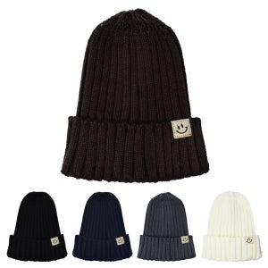 캡이요 CAPEYO 2355 스마일 라벨 팝 비니 겨울모자 Smile Beanie 커플비니 패션비니 남성용 여성용 모자