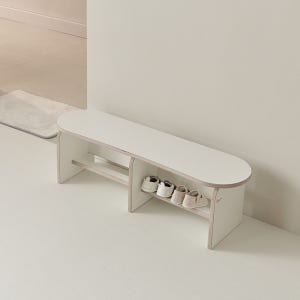 베베조아 2인 칸막형 의자 아기 슈벤치 현관 신발장