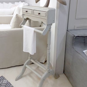 메종드다채로움 베르사유 스탠드 옷걸이 앤틱 빈티지 원목 서랍 행거