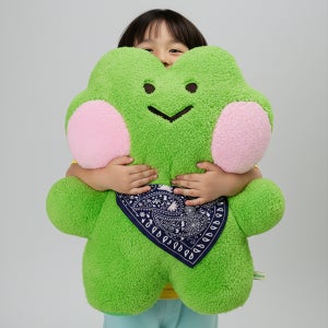 라인프렌즈 레니니 대형 개구리 인형 애착 큰 귀여운 동물 45cm
