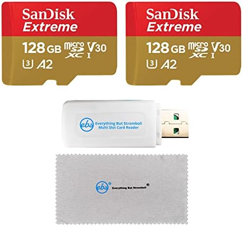 샌디스크 Extreme 128GB MicroSD (2팩) GoPro Hero9용 메모리 카드 미국-638246