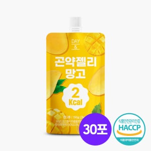 [1포당 2kcal] 데이앤 곤약젤리 망고맛 망고, 150g, 30개