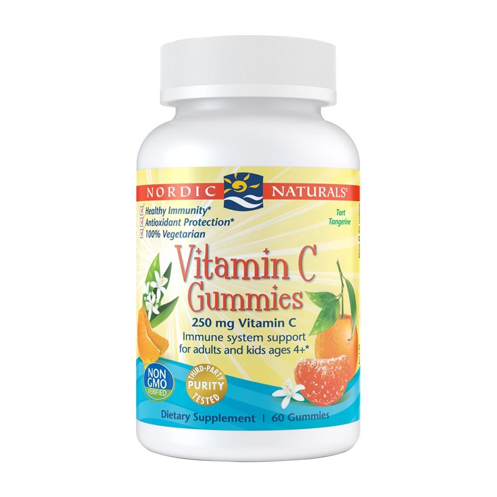 노르딕 내추럴스 <b>비타민 C 구미 250mg</b> 타르트 탠저린 60 구미