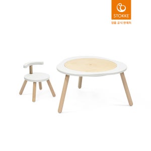 스토케 뮤테이블 창의력 퍼즐 놀이 유아책상+의자 세트