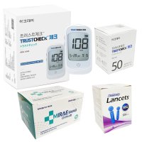 일본 아크레이 트러스트체크 혈당측정기세트(측정기+시험지50매+침+솜)