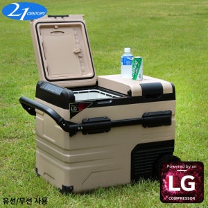 21센추리 캠핑 차량용 냉장고 냉동고 LG컴프레셔 무선 배터리 55리터 R