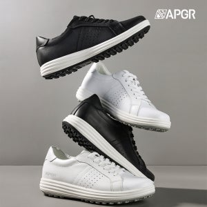 [APGR] 천연가죽 스파이크리스 골프화 남녀공용 파크볼화 스크린골프화 스니커GF1