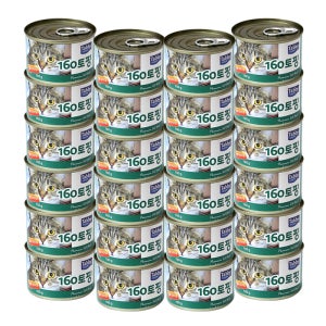테비토퍼 160토핑 고양이캔 참치 오리지널, 160g, 24개