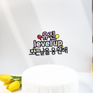 수료 졸업 입학 레벨업 꽃다발 어린이집 유치원 선물 토퍼제작
