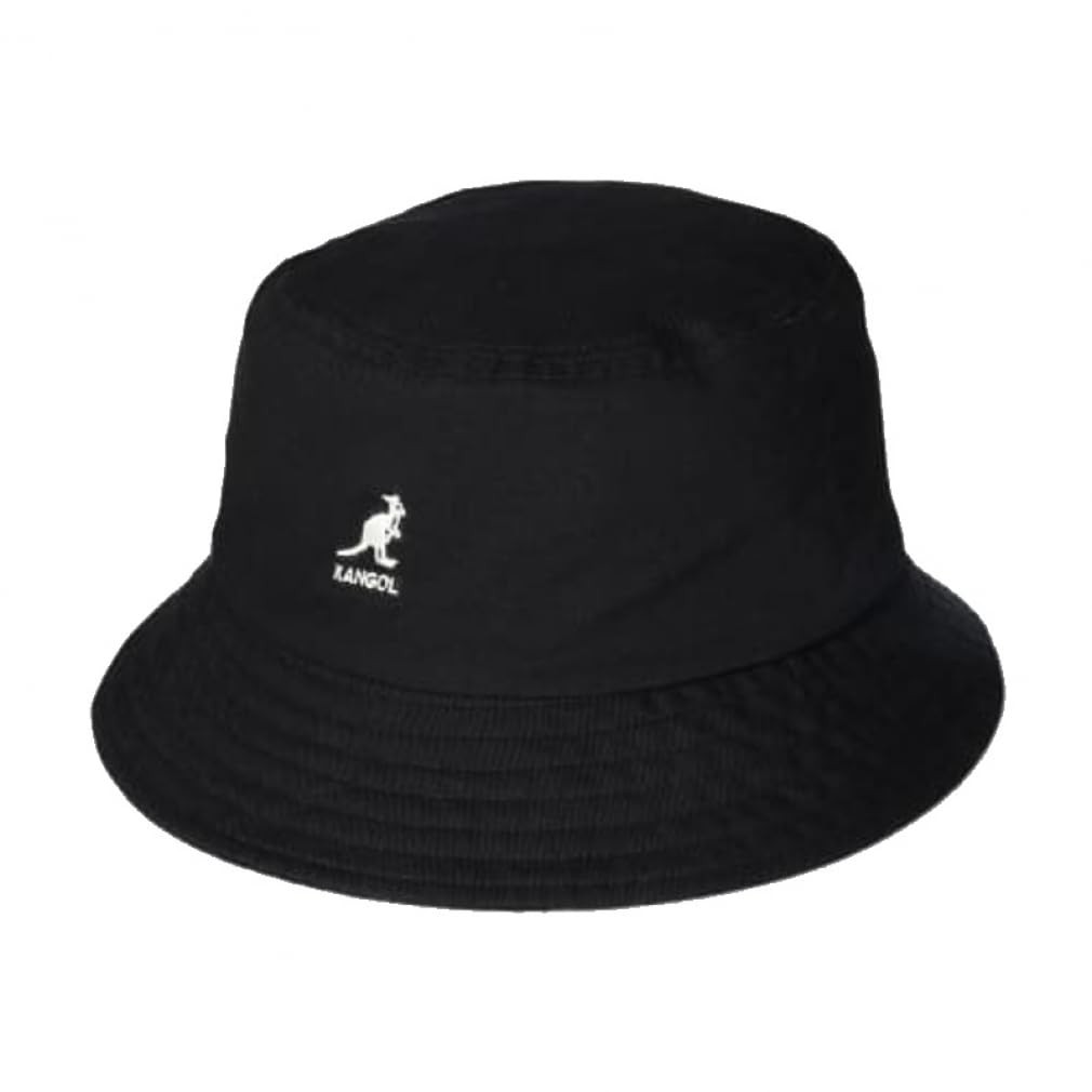 [Kangol] 캉골 워시드 버킷 햇 L 블랙