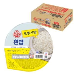 맛있는 오뚜기밥 흰밥 210g X 36개 백미 즉석밥 박스 도매 대용량 식자재 36입