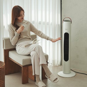 HAAN 고효율 2초즉각발열 타워형 그래핀 원적외선온풍기 리모컨형/거실히터 업소용 사무실온풍기
