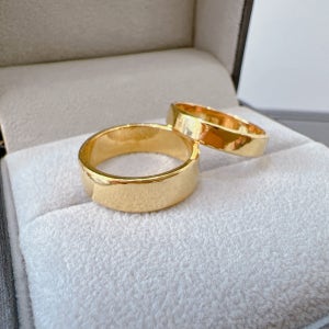 24K 순금 7.5g (2돈 두돈) 평반지 남자 여자 커플링 프로포즈 데일리 예물 웨딩