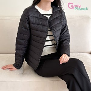 기본 경량패딩 V넥 라운드 투웨이 초경량 여성 패딩 점퍼 조끼 퀼팅 간절기