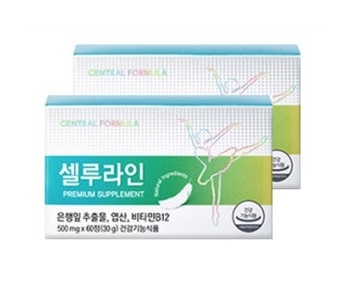 셀루라인 프리미엄 1+1 혈행개선 은행잎추출물 <b>붓기</b>완화 정맥순환 <b>부종</b>완화 x 2box (120정)