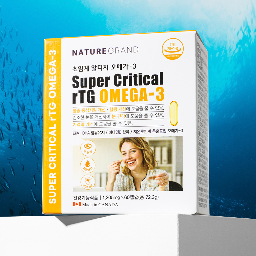 초임계 <b>알티지 오메가3</b> <b>rtg</b> 효능 비타민E 임산부 약국 저온초임계 혈행개선 눈건강
