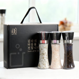 핑크솔트 통후추 로즈마리 그라인더 10호 답례품소금 결혼 장례 조문 소금선물 근로자의날선물