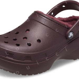 Crocs 여성용 클래식 털안감 크록스 겨울용 Clogs Platform