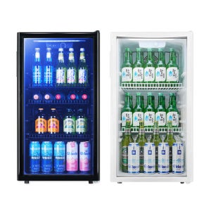 음료수냉장고 미니 쇼케이스 술 냉장고 음료 소형 냉장 가정용 술장고 KVC-90 슬림베젤도어