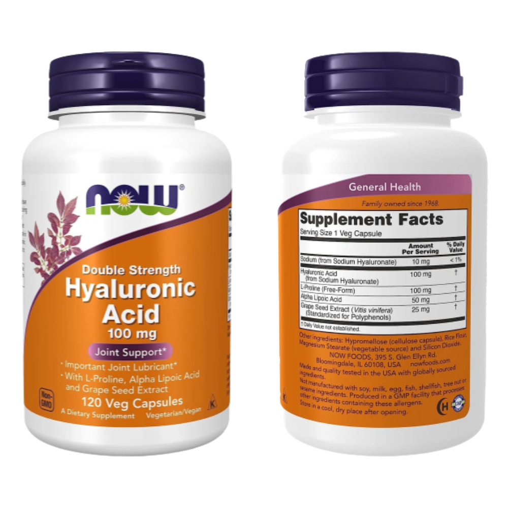 <b>나우푸드 히알루론산</b> 100mg 120캡슐