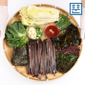 포항 구룡포 과메기 꽁치 해초 야채세트