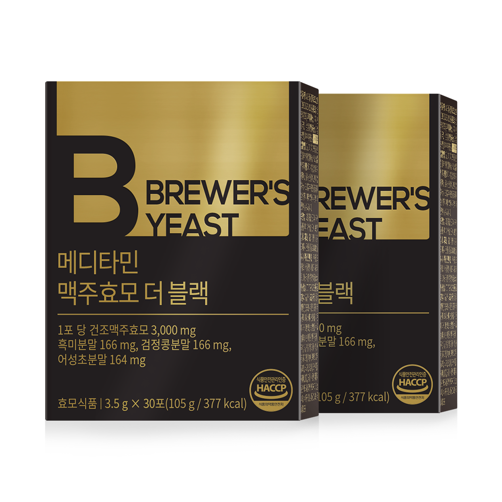 [1+1] 메디타민 <b>맥주효모</b> <b>더 블랙</b> 건조<b>맥주효모</b> 흑미분말 검정콩분말