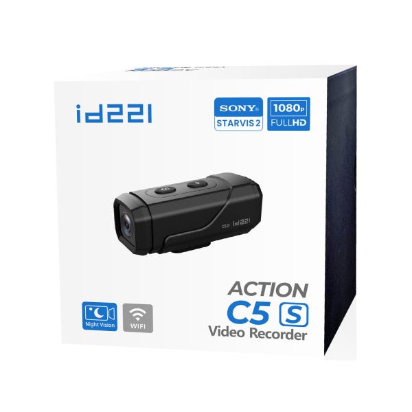 ID221 액션 C5S 자전거 오토바이 블랙박스 액션캠 10시간 30분 녹화 id221c5