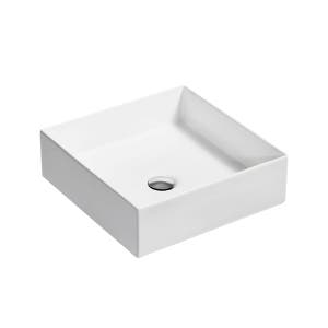 [콜러] KOHLER 90011T-0 미카 슬림 탑볼 세면기 사각 아티스트 에디션 세면대