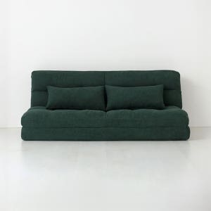 앰보 3인 좌식 소파베드 패브릭 8228.1820, 다크그린