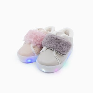 베이비솔 퍼방한 LED 털 운동화 키즈 아동 아기 유아 남아 여아 신발