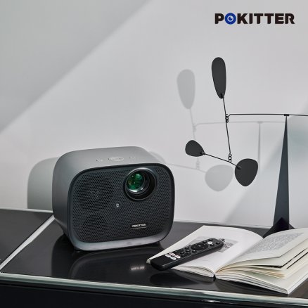 빔프로젝터 포키터 미니 캠핑용 여행용 공식 구글TV 4K 스마트빔