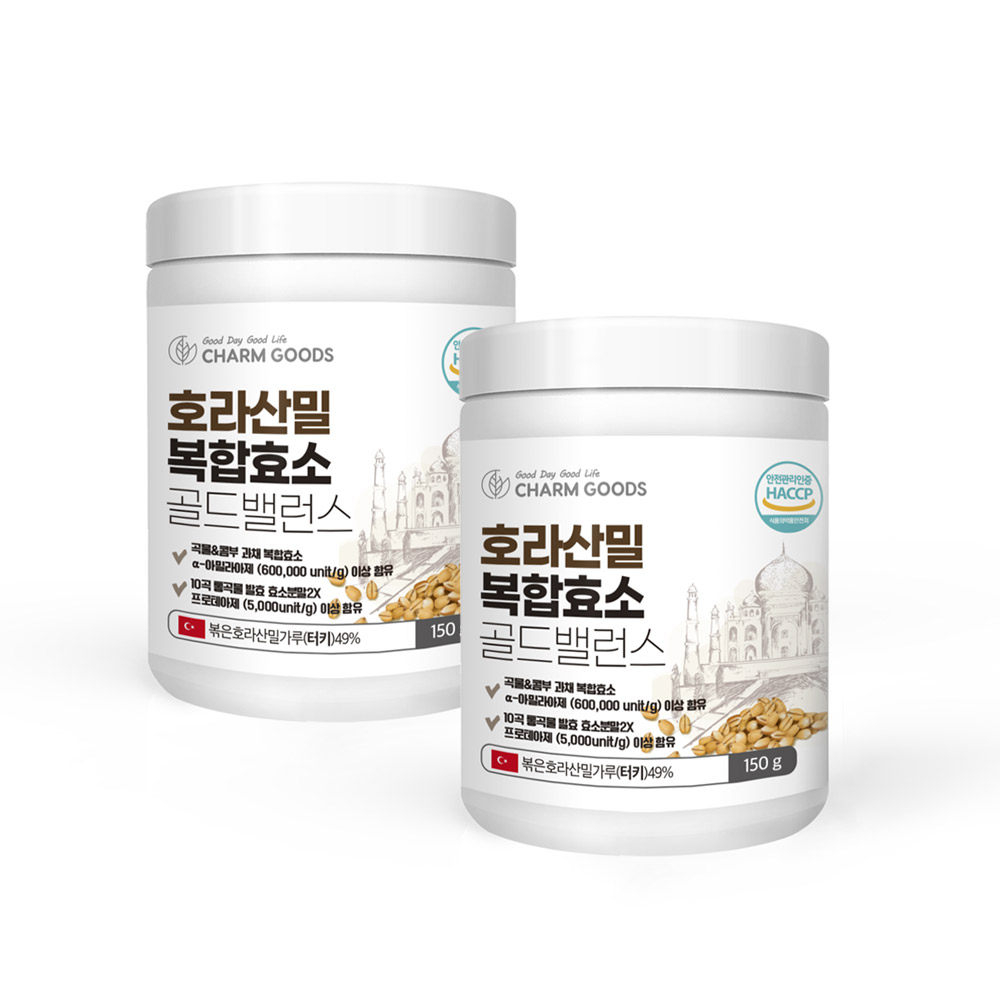 저분자 발효효소 호라산밀 곡물발효 효소분해 멀티<b>자임 분말</b> 가루 150g 2개