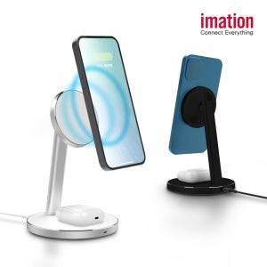 이메이션 맥세이프 2in1 스탠드형 고속 무선충전 거치대 아이폰15 16호환