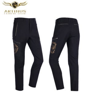 아티누스 AWP-507 로고 포인트 카고 기모팬츠 블랙