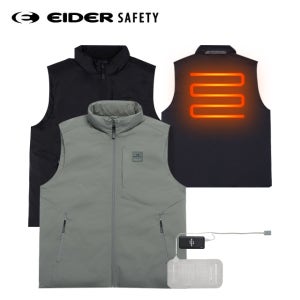 아이더 세이프티 시그니처 발열 베스트(블랙/카키) 발열패드+배터리포함