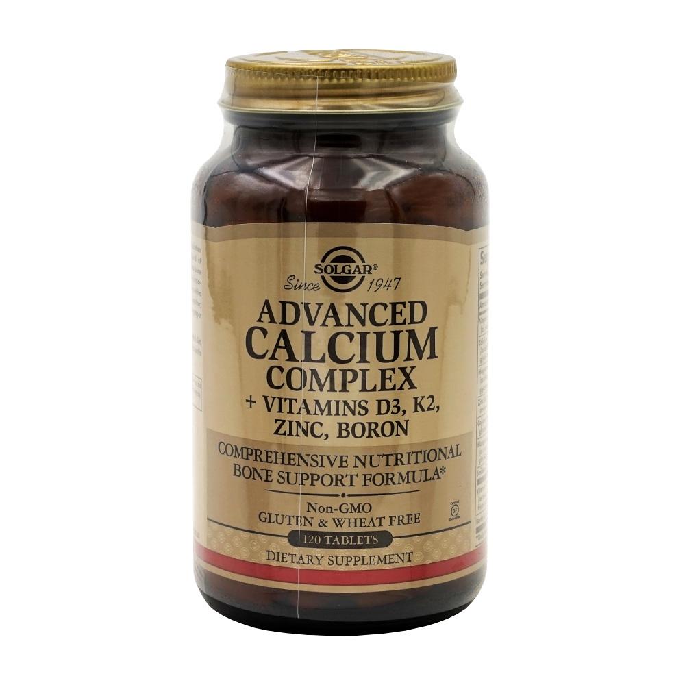 솔가 <b>어드밴스드 칼슘 컴플렉스</b> 비타민 D K 아연 붕소 120타블렛