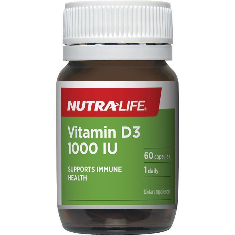 뉴질랜드 뉴트라라이프 NutraLife <b>비타민D3</b> 1000IU 60캡슐