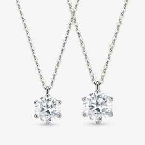 14k 18k 클라라 모이사나이트 6프롱 펜던트 1캐럿 2캐럿 심플 베이직 40대 여자