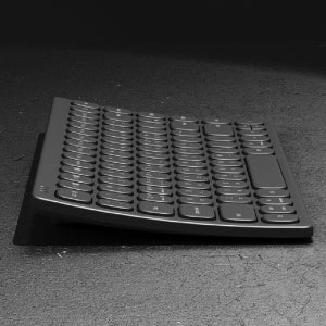 노트북 저소음 충전식 커브드 곡선형 유무선 블루투스 소형 조약돌 미니 키보드