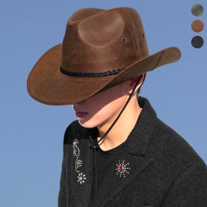 62cm 빅사이즈 텍사스 크랙 카우보이 모자 대두 페도라 중절모 남자 중절모자 겨울