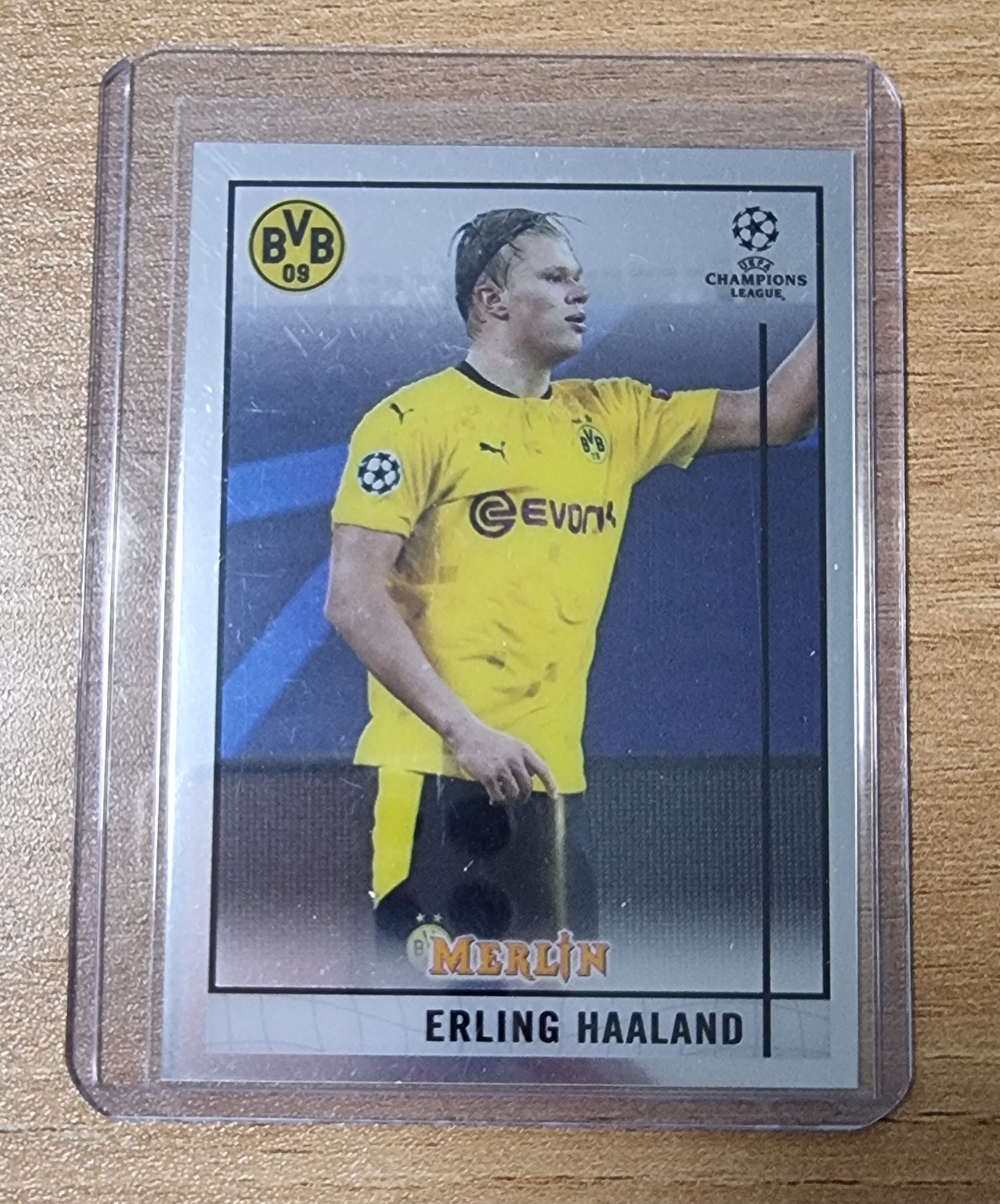 엘링 홀란드 2020-21 Topps Merlin Chrome UEFA Erling Haaland 홀란 No-65 축구 카드