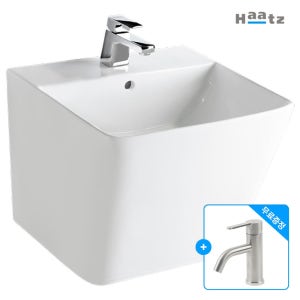 하츠 모던스퀘어 일체형 세면기 PB-132H 세면수전포함 서울경기 문앞배송