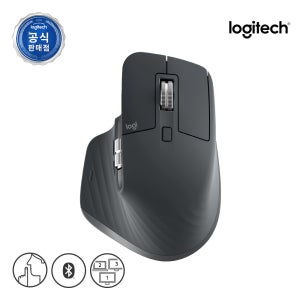 로지텍코리아 공식 MX MASTER 3S 무선 블루투스마우스 그래파이트