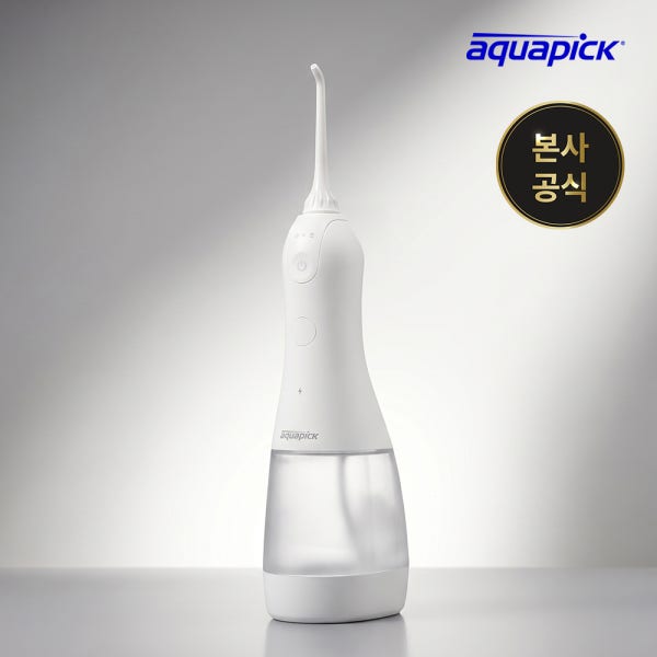 [슈퍼적립] 아쿠아픽 코드리스 구강세정기 AQ-207 무선 워터 치아세정 물치실 덴탈 교정