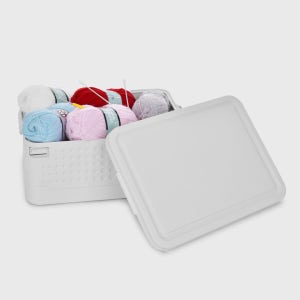 포모어 이동식 도트 수납 박스 접이식 리빙박스 옷 장난감 다용도 보관함 소형