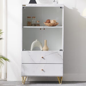 엘런 600 유리 장식장 피규어 레고 와인 양주 술 진열장 거실 다용도 선반 수납장