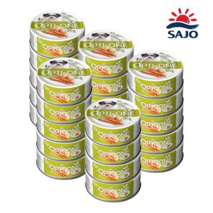 [유통기한 2027.05.27이후] 옵티원 강아지 캔 간식 프리미엄 당근&감자 90g 1box(24캔)