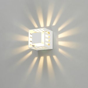 LED 일체형 프리즘 방수 벽등 A형, 무드등